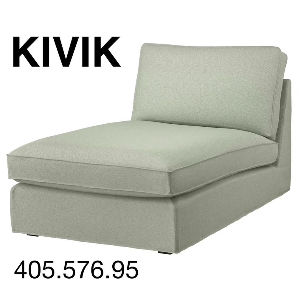 IKEA KIVIK Chaise cover, 405.576.95 Gunnared light green NEW
